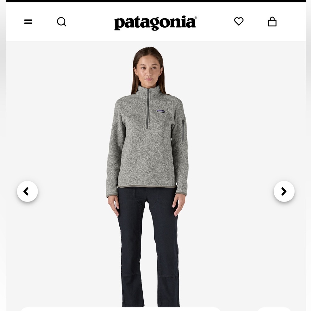 Patagonia Women’s Better Sweater 1/4 Zip Fleece size Small
